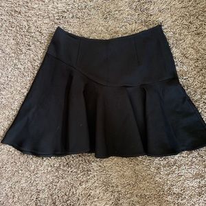 Jonathan Simkhai black pointe mini skirt